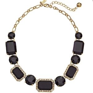 $198 Kate Spade jackpot jewels black collar statement necklace